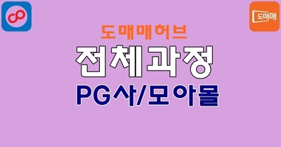 도매매허브 PG사 모아몰 전체과정